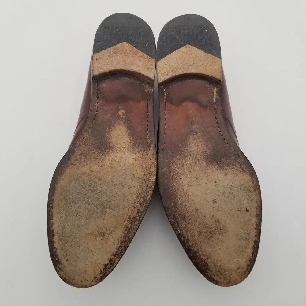 Cole Haan Bragano Brown Leather Tasseled Kiltie Men Sz 13 D Dress Shoes Italy